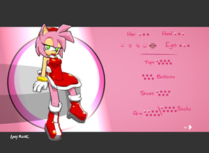 Amy Rose Dress Up 2